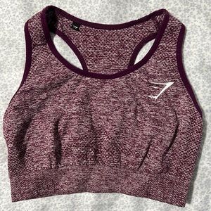 Purple gymshark sports bra, lightly worn